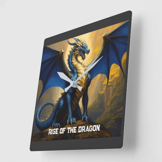 Der Aufstieg der Wall-Uhr im Drachen Quadratische Wanduhr (Winkel)