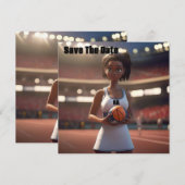 Der Aufstieg des braunhäutigen Netballspielers Save The Date (Vorne/Hinten)