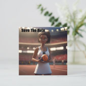 Der Aufstieg des braunhäutigen Netballspielers Save The Date (Stehend Vorderseite)