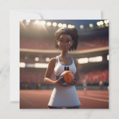 Der Aufstieg des braunhäutigen Netballspielers Save The Date (Rückseite)