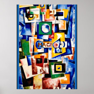 Der Aufstieg des Grünen Quadrats und die Violine d Poster