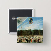 Der Aufstieg des Montgolfier Ballons an Button (Vorne & Hinten)