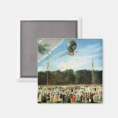 Der Aufstieg des Montgolfier-Ballons auf Magnet (Vorderseite/Rückseite)