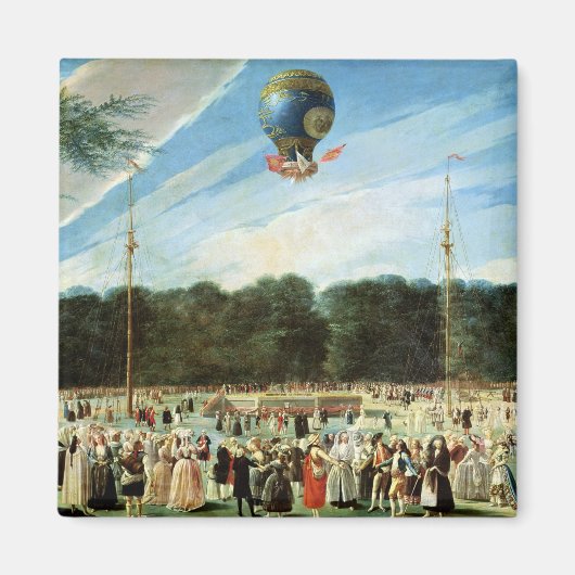 Der Aufstieg des Montgolfier-Ballons auf Magnet (Vorne)