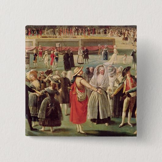 Der Aufstieg des Montgolfier Ballons Button (Vorderseite)