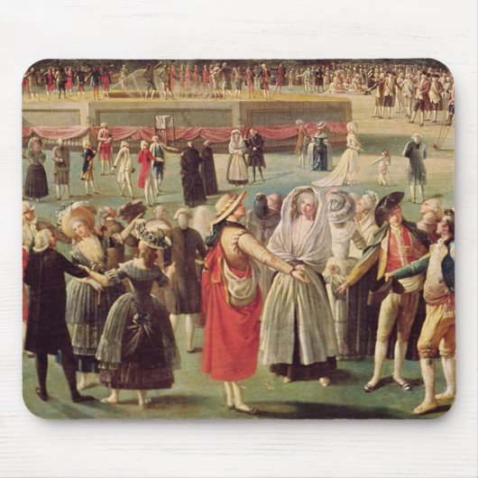 Der Aufstieg des Montgolfier Ballons Mousepad (Vorne)