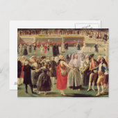 Der Aufstieg des Montgolfier-Ballons Postkarte (Vorne/Hinten)