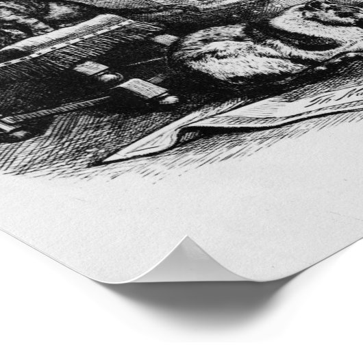 Der Aufstieg des Weihnachtsmannes 1872 Poster (Ecke)