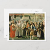 Der Aufstieg eines Hot-Air-Ballons in Madrid, Deta Postkarte (Vorne/Hinten)