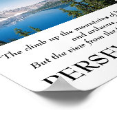 Der Aufstieg in die Berge des Lebensplakats Poster (Ecke)
