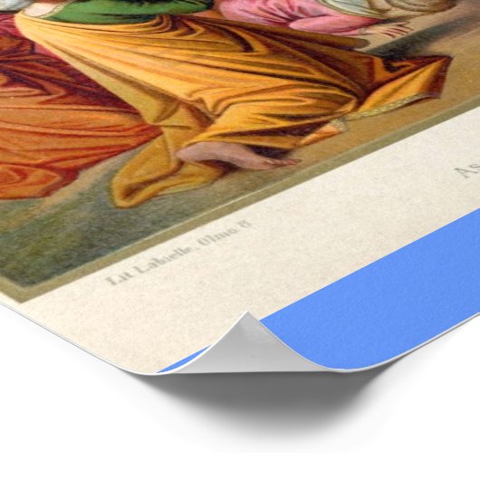 Der Aufstieg Jesu 1879 Poster (Ecke)