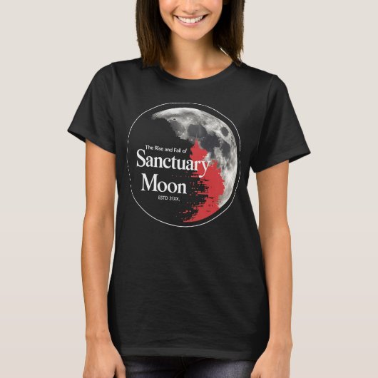 Der Aufstieg und Fall des Heiligtums Mond T-Shirt (Vorderseite)