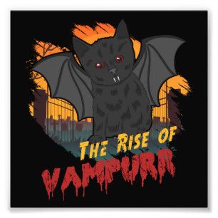 Der Aufstieg von Vampurr - Parody Cat Kitty Hallow Fotodruck