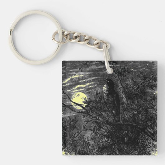 Der aufstrebende Mond - Schlüsselanhänger (Vorderseite)