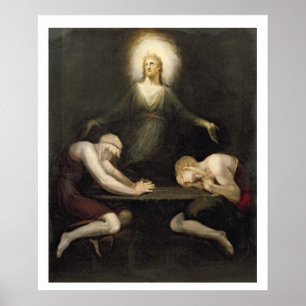 Der Auftritt von Christus bei Emmaus, 1792 (Öl auf Poster