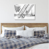 Der Aufzug Otis im Eiffelturm Leinwanddruck (Insitu (Schlafzimmer))