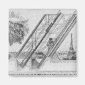 Der Aufzug Otis im Eiffelturm Magnet (Vorne)