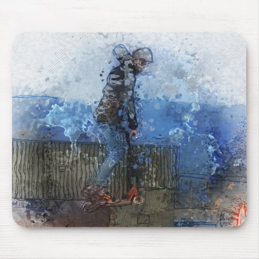 Der Aufzug - Scooter Mousepad (Vorne)