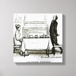 Der Aufzug seiner Gefühle Leinwanddruck