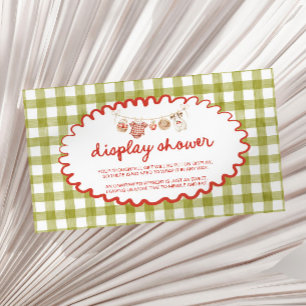 Der Augapfel Baby Shower Display Dusche Begleitkarte