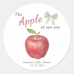 Der Augapfel Baby Shower Runder Aufkleber