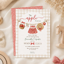 Der Augapfel Unserer Herbst-Rotkariert Baby-Party