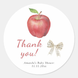 Der Augapfel unseres Babyshower-Dankeschöns Runder Aufkleber