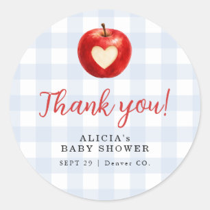 Der Augapfel unseres Jungen Baby Shower Favor Runder Aufkleber