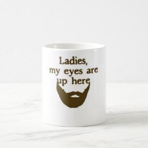 Der Augen Bart-Tasse oben hier Kaffeetasse