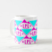 Der Augen-Bläser - zwei tonen LPL Logo-Tasse Kaffeetasse (Vorderseite Links)