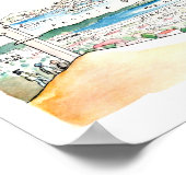 Der Ausblick aus Fremont, Kalifornien Poster (Ecke)