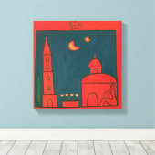 Der Ausblick von Santo Spirito 2002 Leinwanddruck (Insitu (Holzboden))