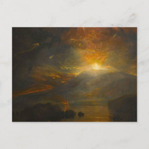 Der Ausbruch der Soufriere-Berge von Turner Postkarte