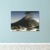 Der Ausbruch des Ätna Leinwanddruck (Insitu (Holzboden))
