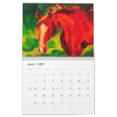 Der ausdrucksvolle pferdeartige Kunstkalender mit Kalender (Mär 2027)