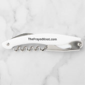 Der ausgefranste Knoten - Logo-Wein-Öffner Kellnermesser (Rückseite)