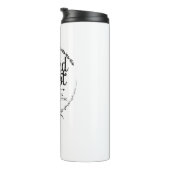 Der ausgefranste Knoten - Wappen-ThermalTasse Thermosbecher (Nach rechts gedreht)