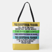 DER AUSSERGEWÖHNLICHE LEHRER - SIEHE ZURÜCK! TASCHE (Vorderseite)