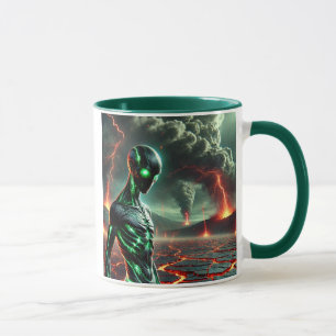 Der Außerirdische kam aus den Tiefen. Tasse
