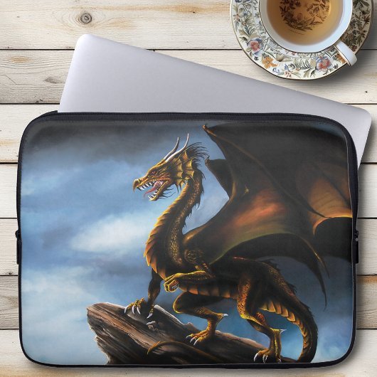 Der aussichtsreiche Drache Laptopschutzhülle