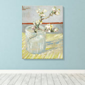 Der Ausstoß von Mandeln in einem Glas von Van Gogh Leinwanddruck (Insitu (Holzboden))