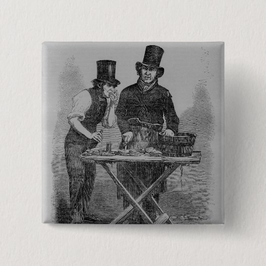 Der Austern-Stall Button (Vorderseite)