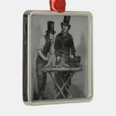 Der Austern-Stall Silbernes Ornament (Rechts)