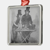 Der Austern-Stall Silbernes Ornament (Links)