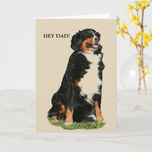 Der australische Vatertag Schäfer- Karte (Gelbe Blume)