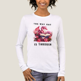 Der Ausweg ist durch - Schwarzer Text Tri-Blend Shirt