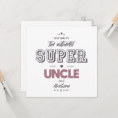 Der authentische große Onkel Karte (Vorderseite/Rückseite Beispiel)