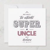 Der authentische große Onkel Karte (Vorderseite)