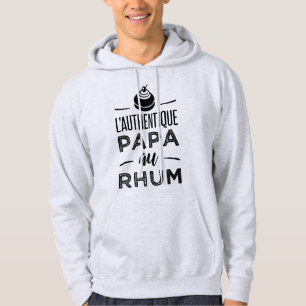 Der authentische Papa am Rum Hoodie