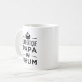 Der authentische Papa am Rum Kaffeetasse (Vorderseite Links)
